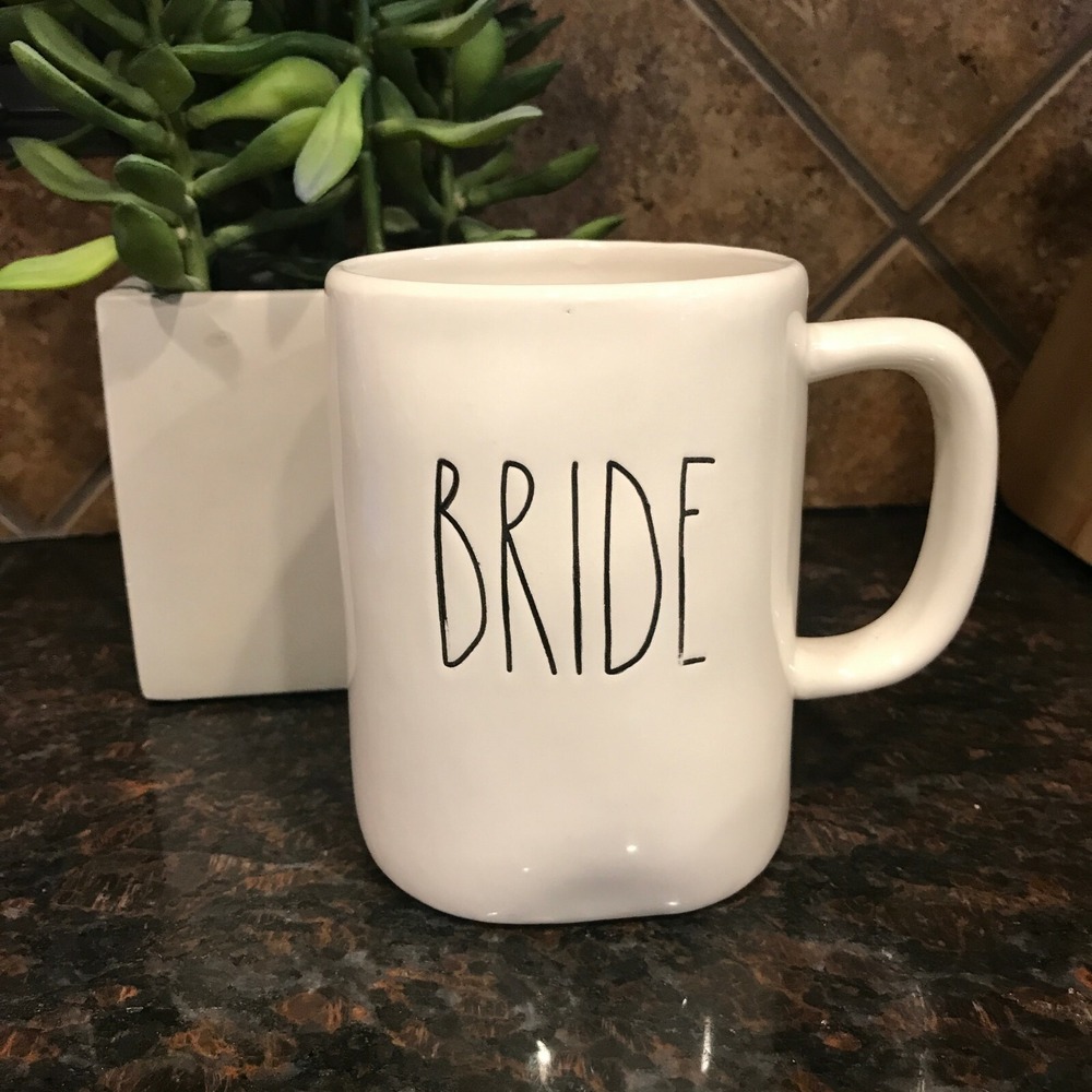 Rae Dunn By Magenta BRIDE Coffee Tea mug Large Letter Artisan Collection bride